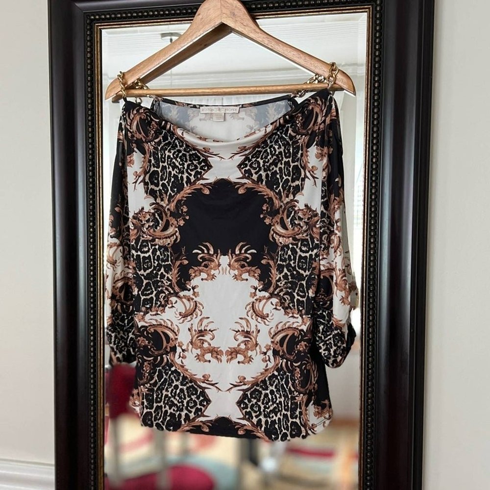 Boston Proper Cold Shoulder Blouse Size XS